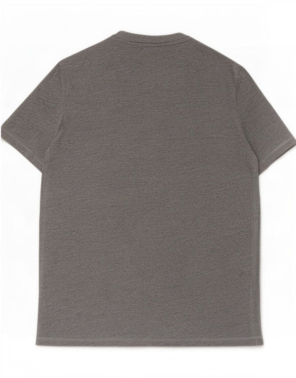 Guess Slim Fit T-shirt top til mænd, stor grå flækket bomuld