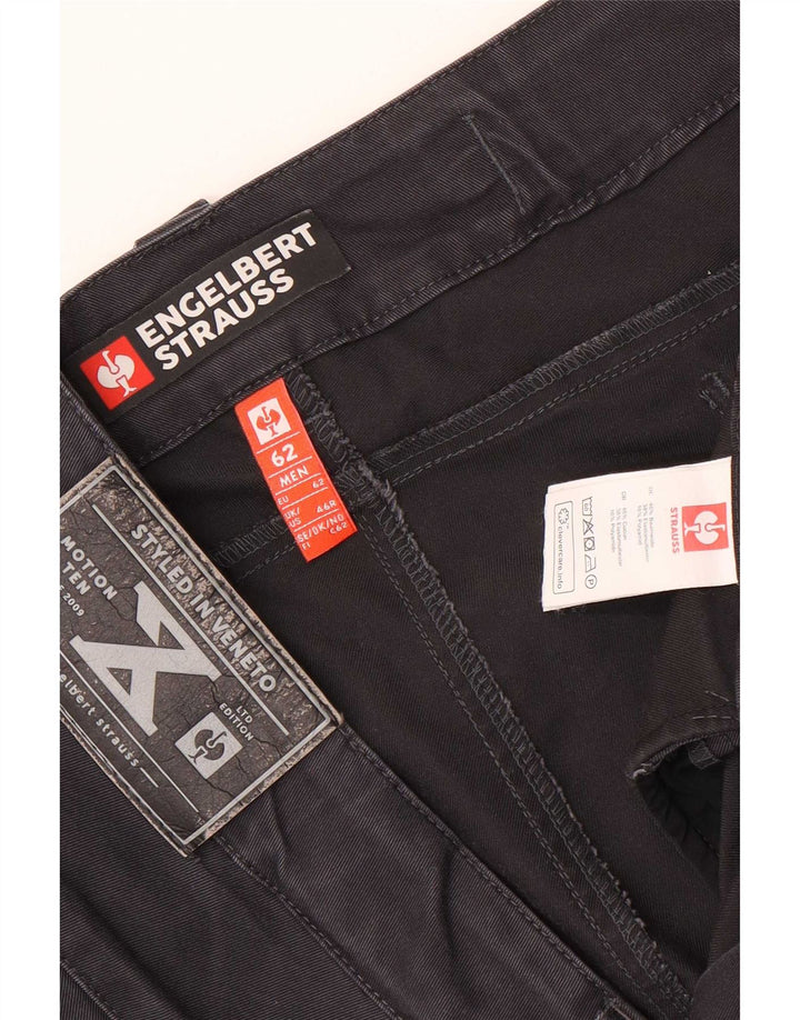 Engelbert Strauss Herre Cargo Shorts W46 3XL Sort Bomuld