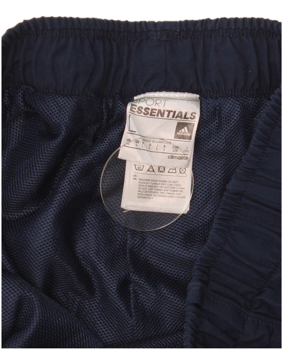 Adidas Herre Climalite Sportshorts store marineblå polyester