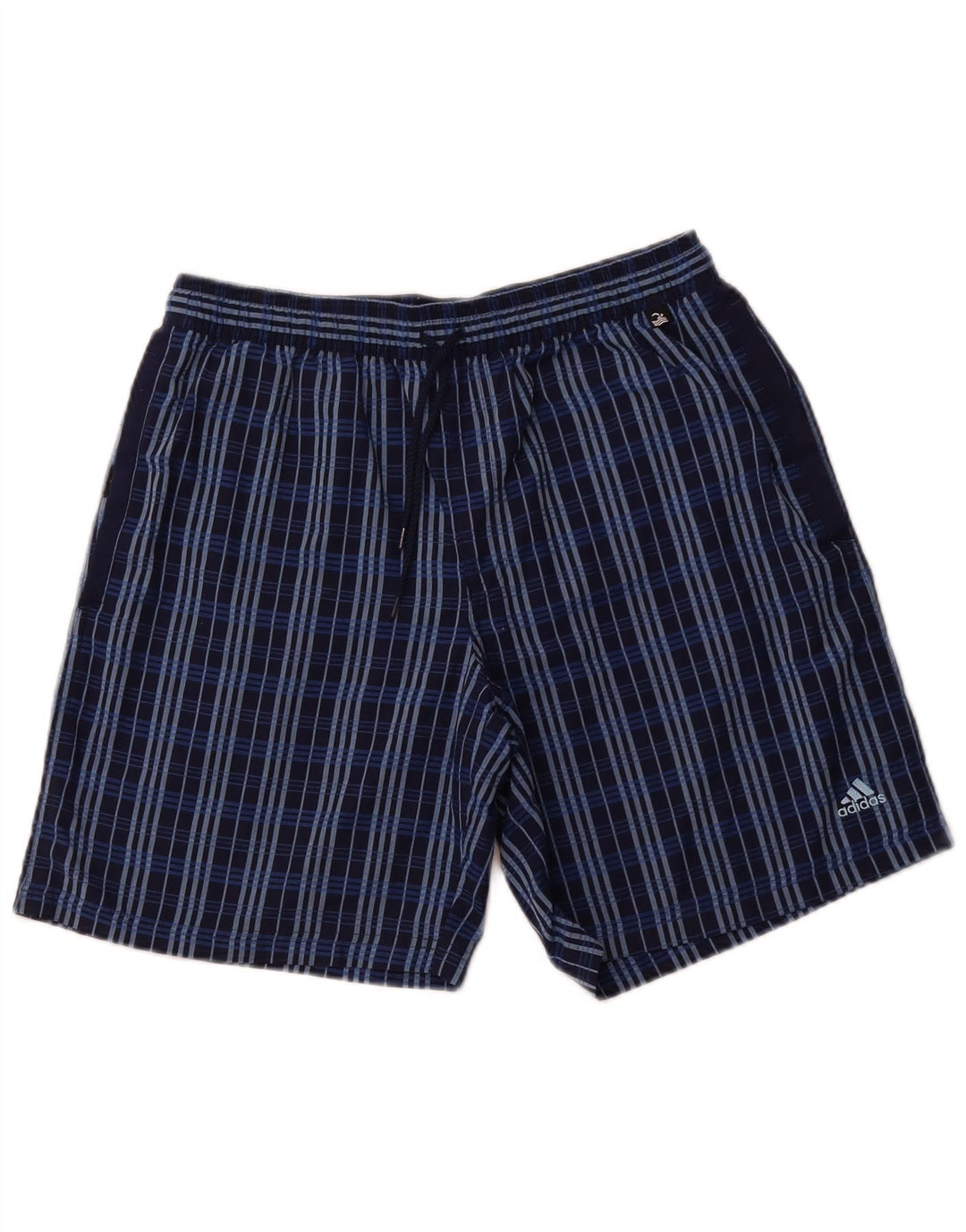Adidas Badeshorts til mænd Medium Marineblå Ternet polyester