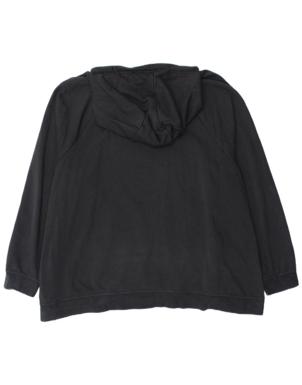 Nike hættetrøje med lynlås til mænd 3XL sort bomuld