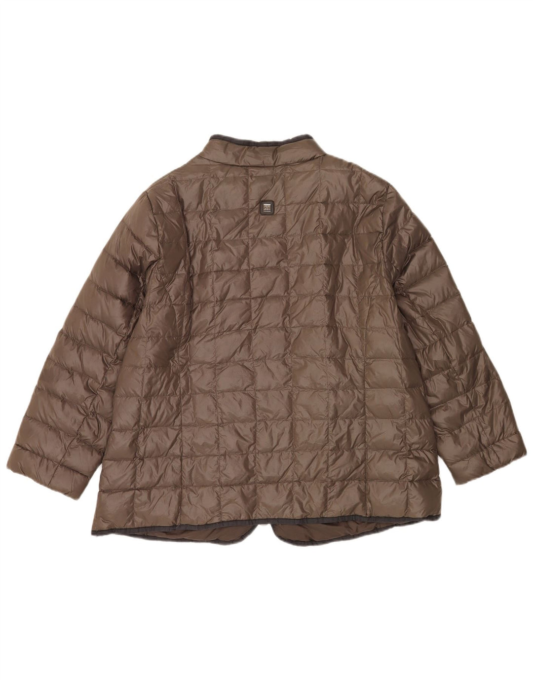 Perte by Krizia Dame Polstret Jakke UK 22 3XL Brun Polyamid