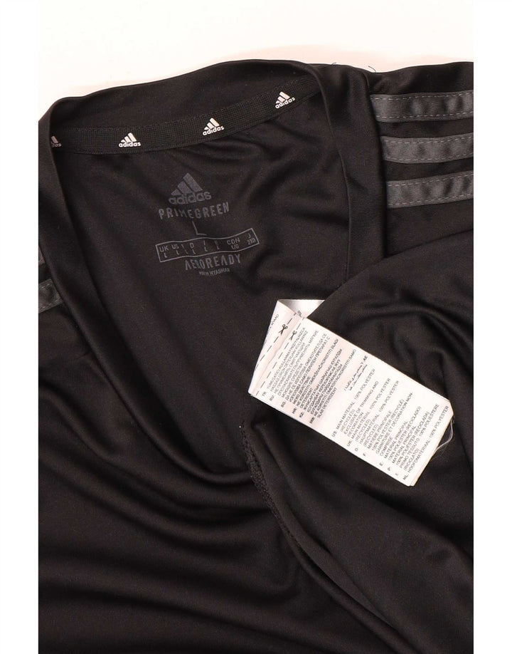 Adidas Herre Aeroready T-Shirt Top Stor Sort Polyester