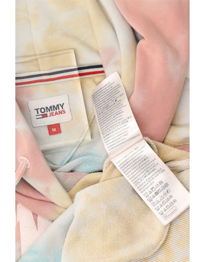 TOMMY HILFIGER Womens Graphic Hoodie Jumper UK 14 Medium Multicoloured