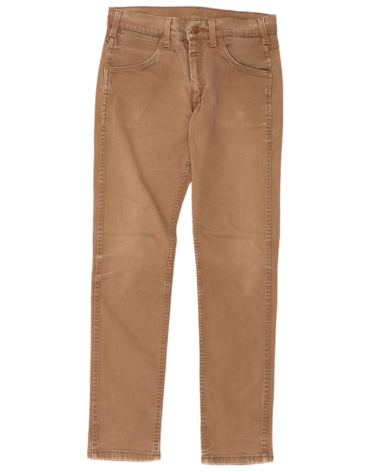 Wrangler Slim Jeans til mænd W31 L34 brun bomuld