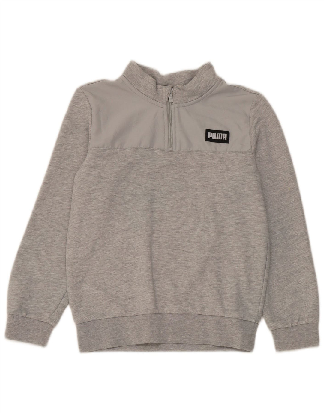 Puma Boys Sweatshirt med lynlås 11-12 år Grå Flecked