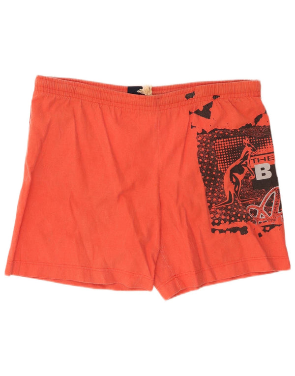 AUSTRALIAN L'ALPINA Grafiske badeshorts til mænd IT 50 Medium Orange