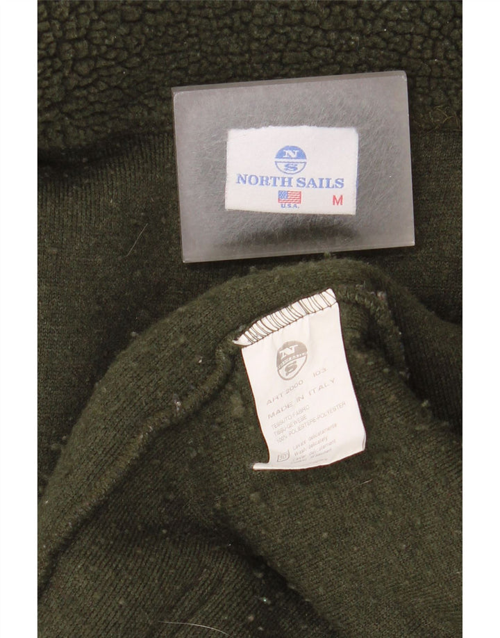 North Sails Herre grafisk fleecejakke UK 38 Medium Green Polyester