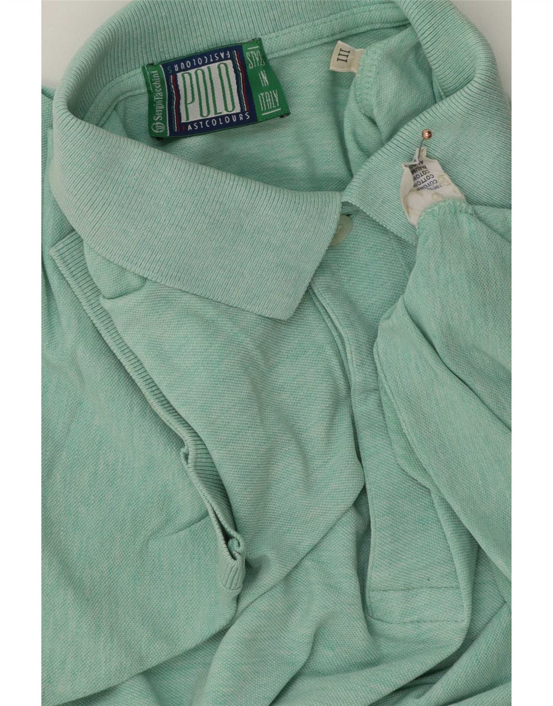 Sergio Tacchini Herre poloshirt Medium Grøn Flecked Bomuld