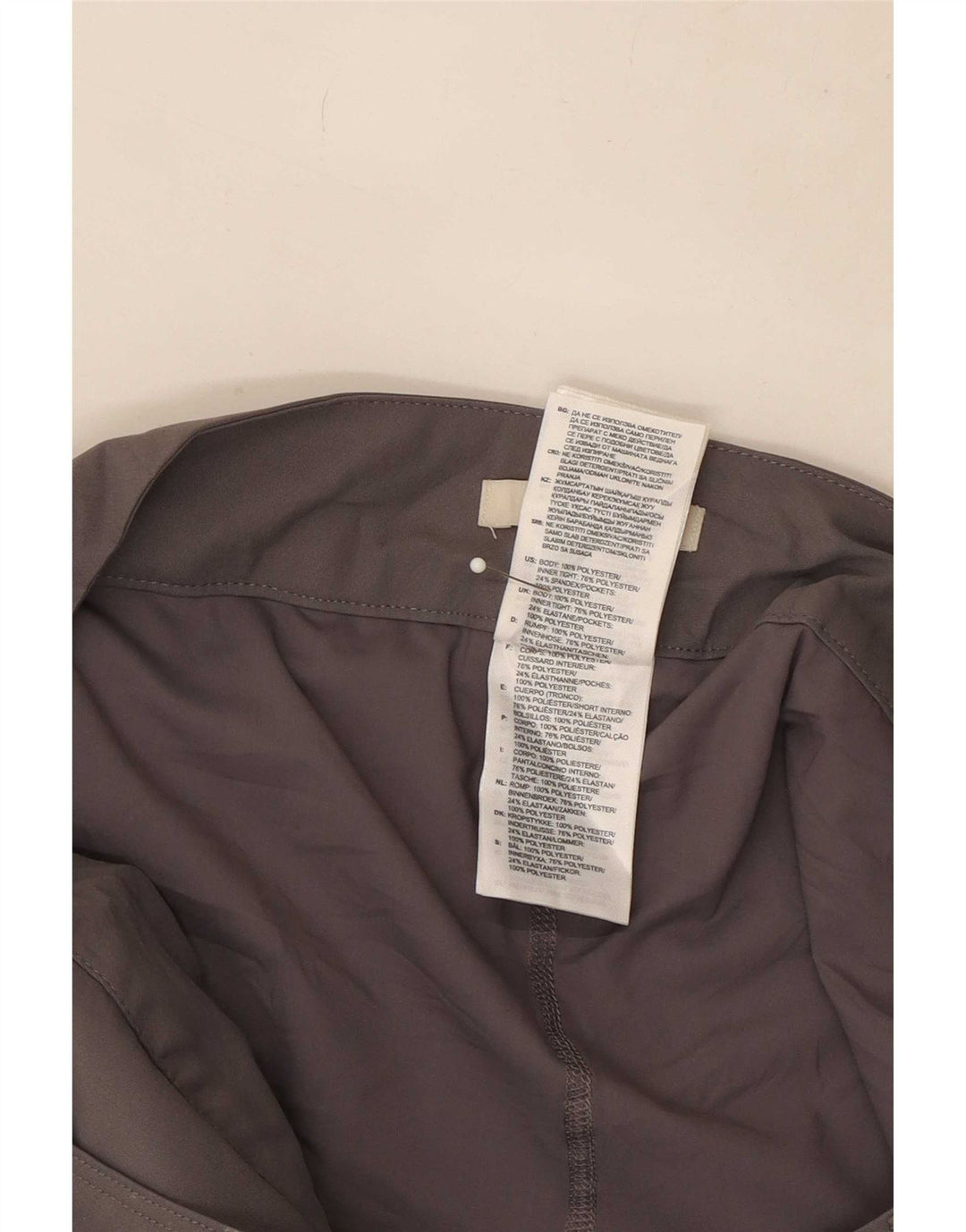 Adidas Dame Mini Nederdel UK 14 Large W32 Grå Polyester