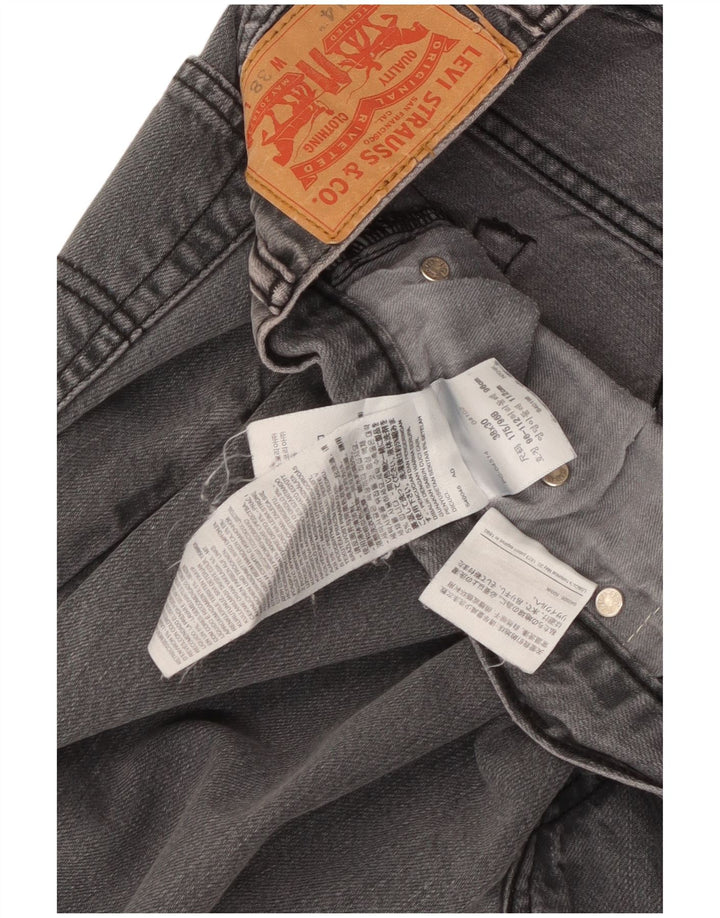 Levi's Herre 514 Straight Jeans W38 L30 Grå Bomuld