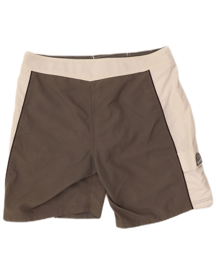 Sundek Herre grafiske svømmeshorts Medium Grå Colourblock