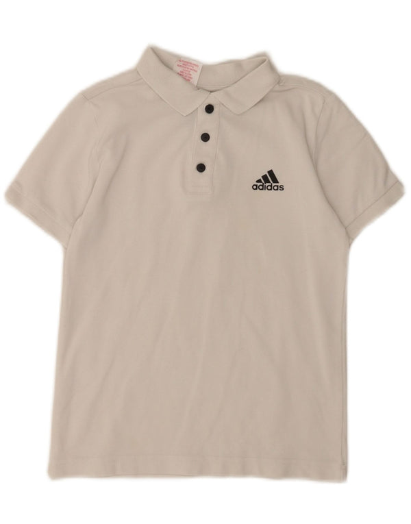 Adidas drenge poloskjorte 9-10 år hvid