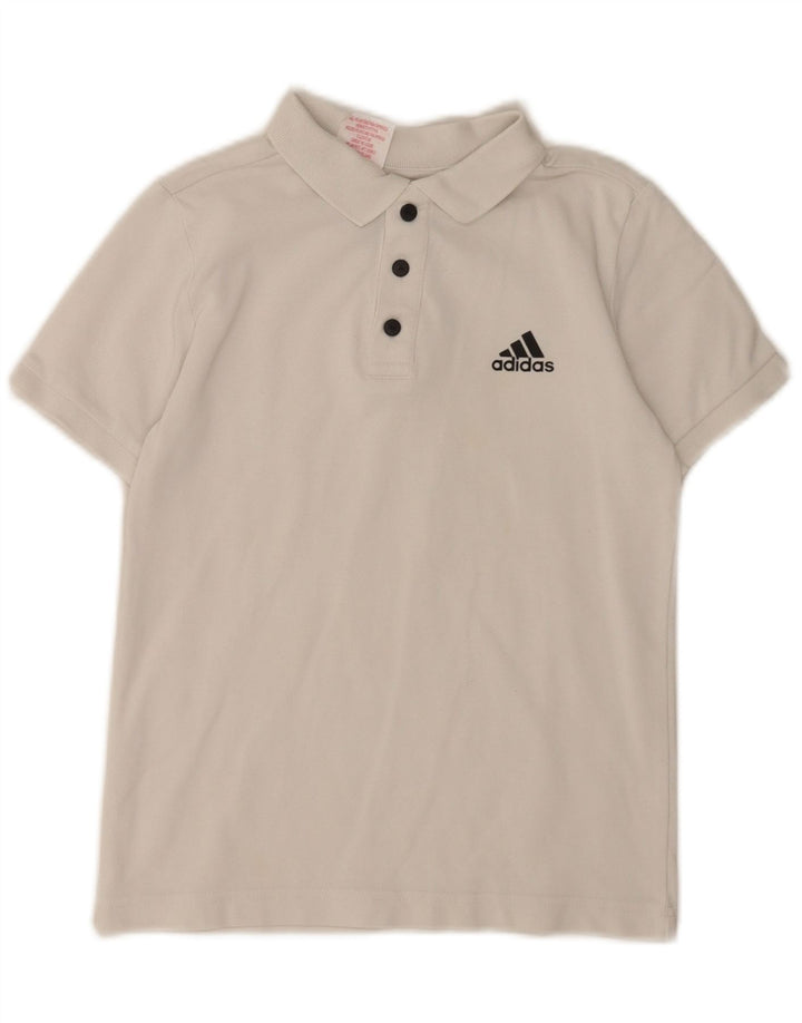 Adidas drenge poloskjorte 9-10 år hvid