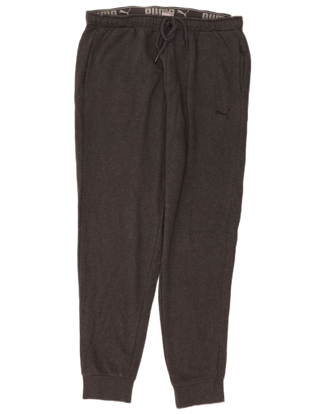 PUMA Mens Tracksuit Trousers Joggers XL Grey Cotton