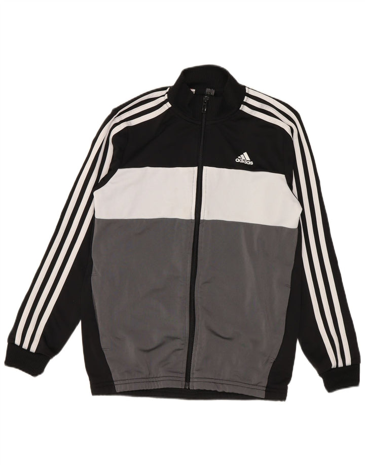 Adidas Træningsdragt Topjakke til drenge 11-12 år Grå Colourblock Polyester