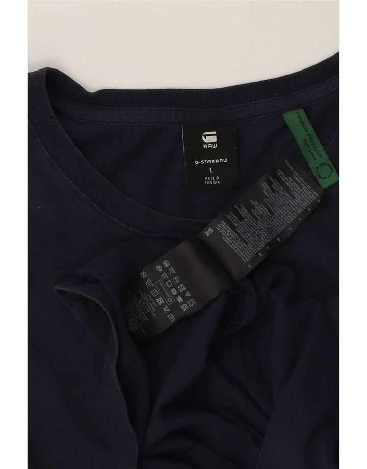 G-Star Herre T-Shirt Top Stor Marineblå Bomuld