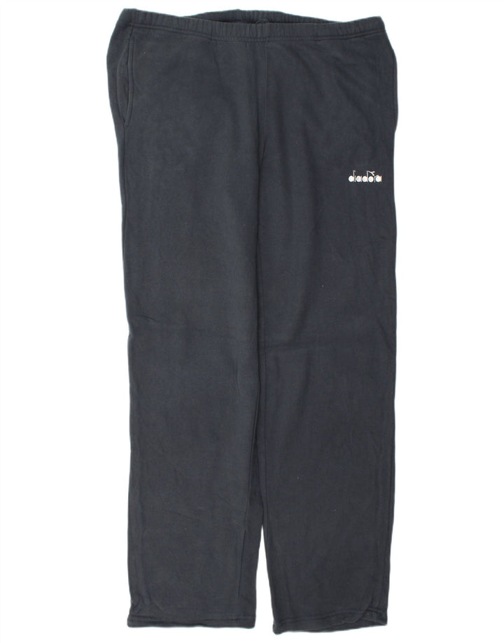 DIADORA Mens Tracksuit Trousers XL Navy Blue Cotton