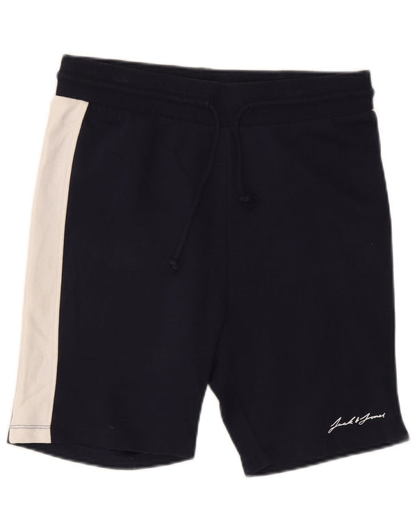 Jack & Jones Sportsshorts til mænd Medium Marineblå Colourblock Bomuld