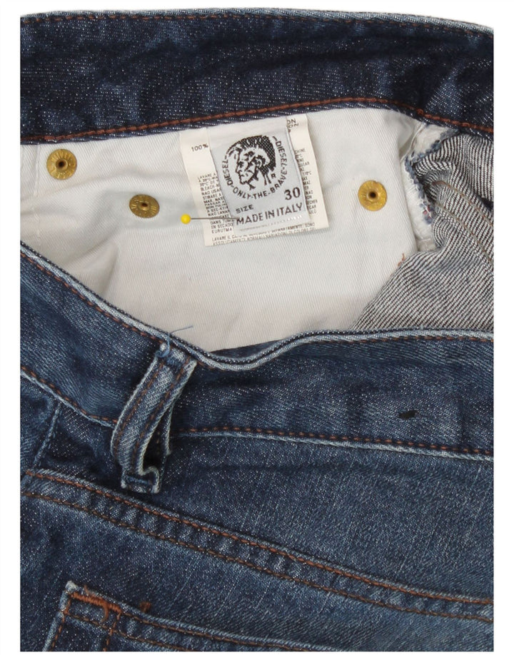 Diesel Straight Jeans til mænd W30 L32 Blå Bomuld