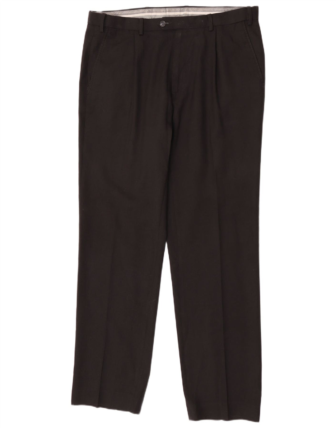 Marks & Spencer Herre Regular Fit Suit Bukser W36 L33 Sort Uld