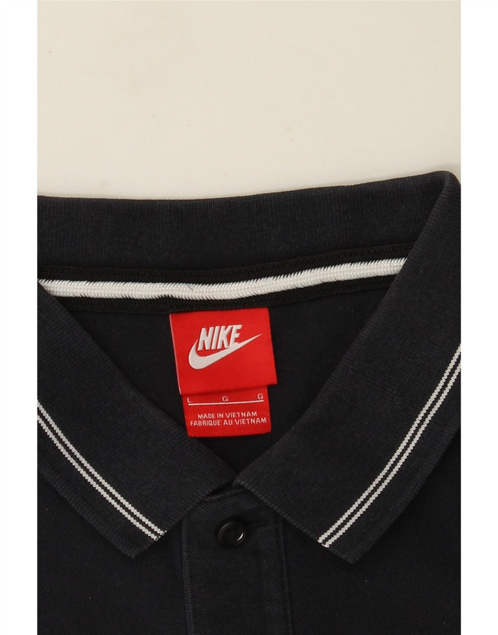 Nike Polo Shirt til mænd Large Navy Blue