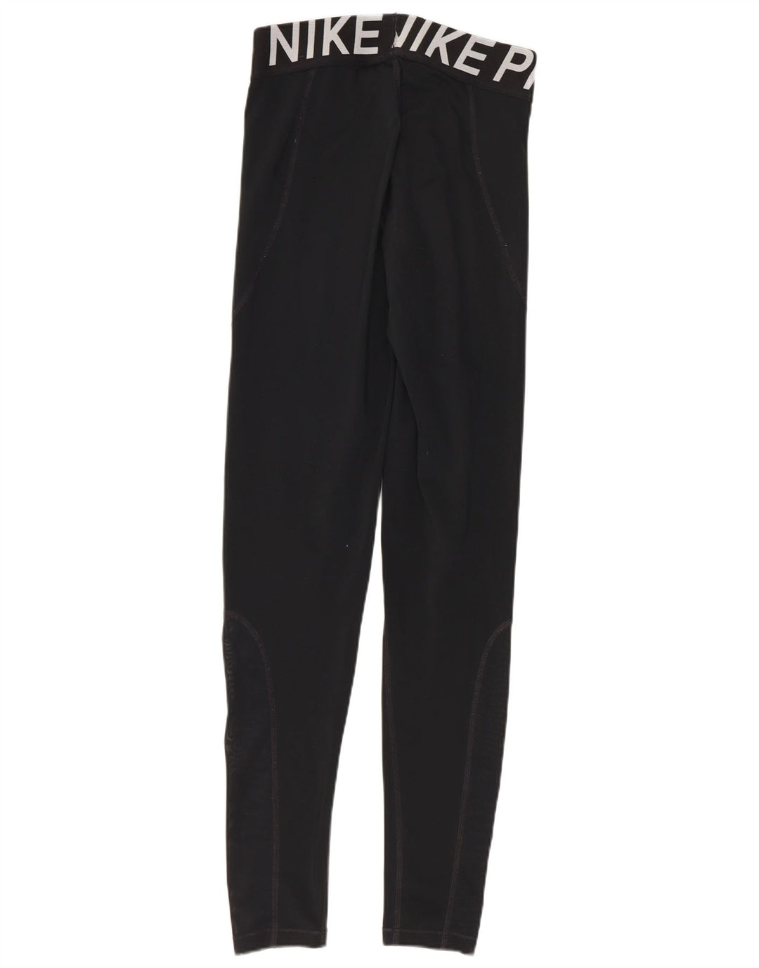 Nike Dame Grafiske Leggings UK 8 Small Black Polyester