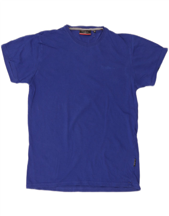 Pierre Cardin Herre T-Shirt Top Medium Blå Bomuld