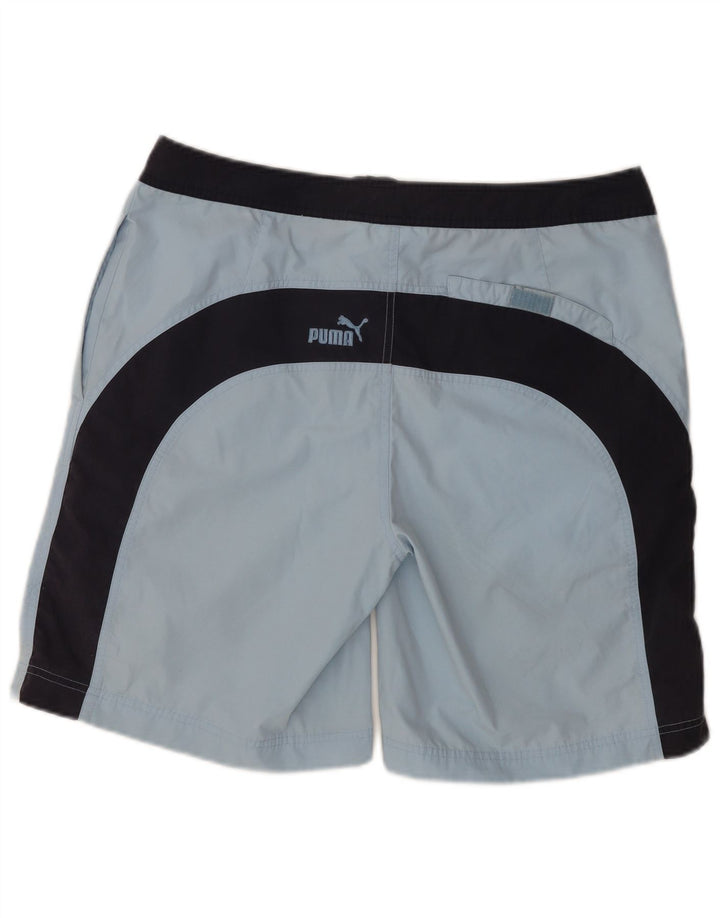 PUMA Badeshorts til mænd Stor blå farveblok