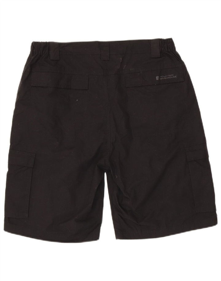 MOUNTAIN WAREHOUSE Herre Cargo Shorts W34 Large Black Bomuld