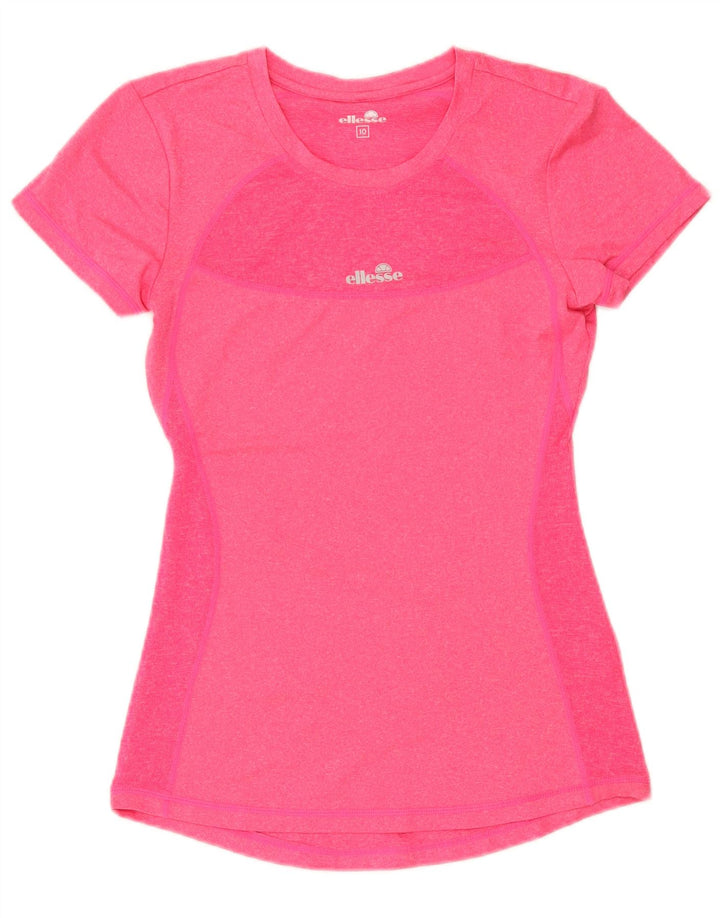 Ellesse Dame T-Shirt Top UK 10 Lille Pink Polyester