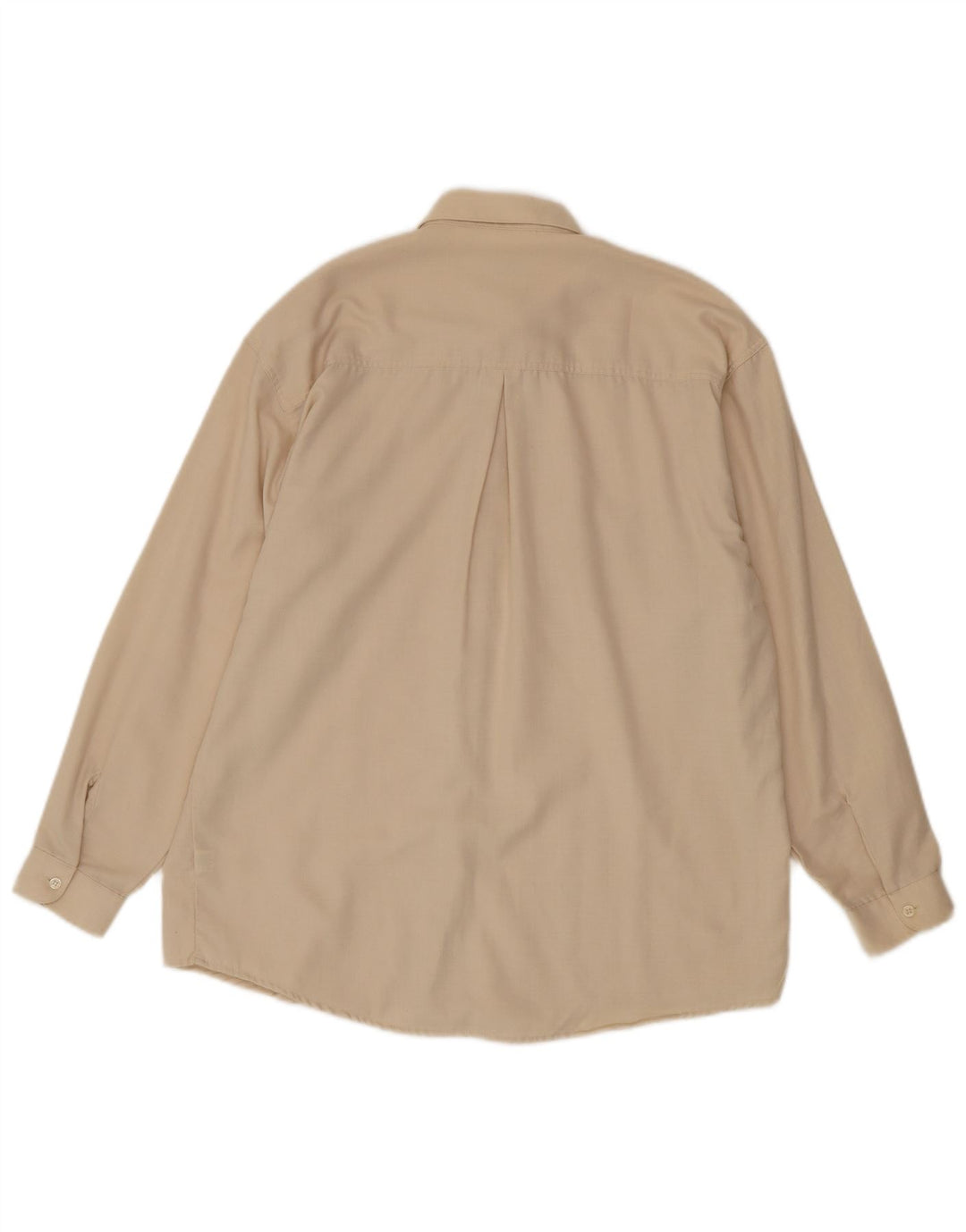 Vintage dameskjorte UK 14 Medium Off White Polyester