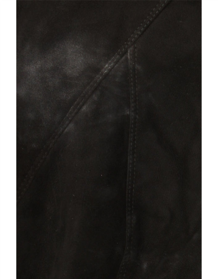 Vintage Dame Shearling Coat UK 18 XL Sort