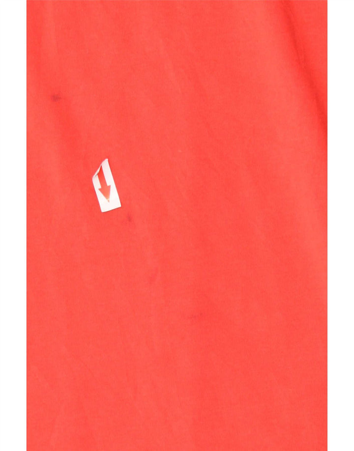 Nike Herre Dri Fit Grafisk T-Shirt Top Stor Rød Bomuld