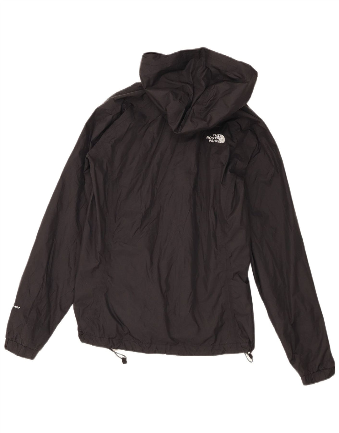 The North Face Regnjakke med hætte til kvinder UK 10 Lille sort nylon