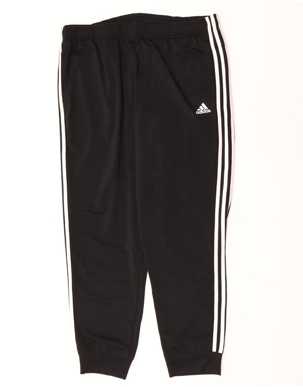 Adidas Mens Tracksuit Trousers Joggers XL Black Polyester