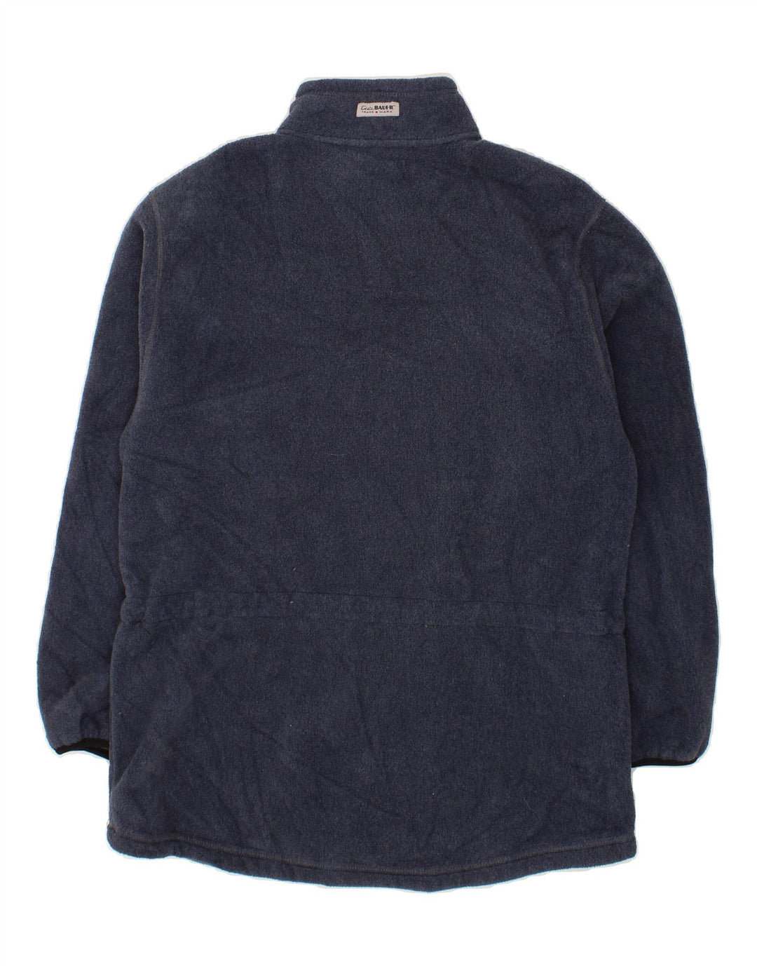 EDDIE BAUER Mens Fleece Jacket UK 38 Medium Navy Blue Polyester Vintage Eddie Bauer and Second-Hand Eddie Bauer from Messina Hembry 