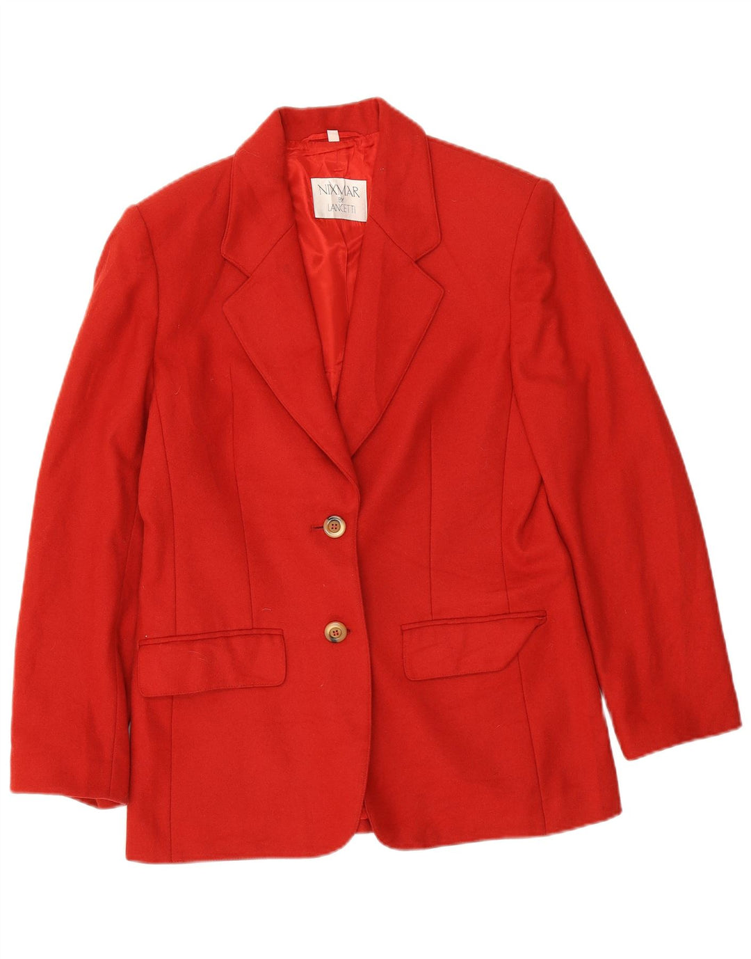 Nixmar By Lancetti Dame 2 Button Blazer Jacket IT 44 Medium Rød