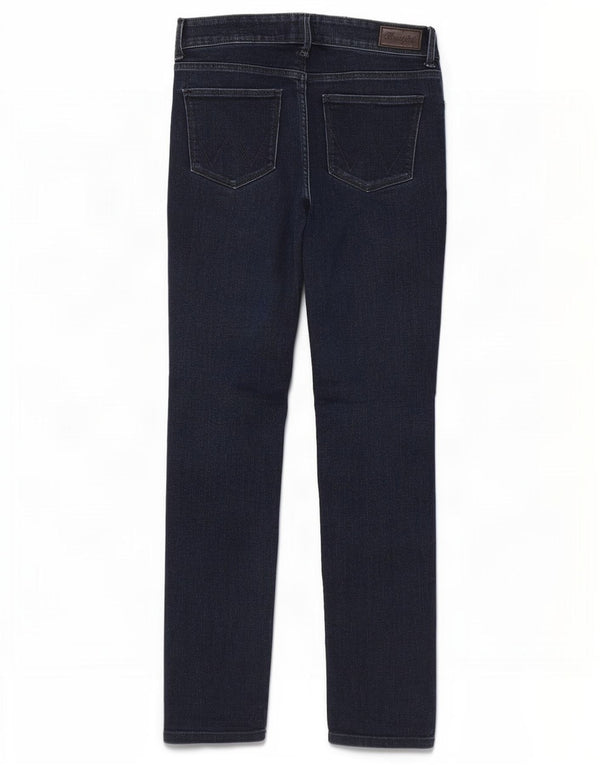Wrangler Dame Slim Jeans W28 L32 Marineblå Bomuld