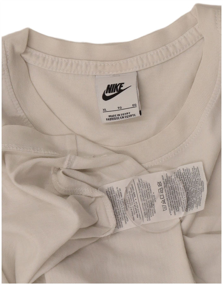 Nike herre T-shirt top XL hvid bomuld