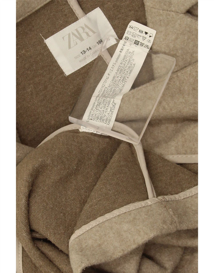 Zara Pigeoverfrakke 13-14 År Beige Polyester