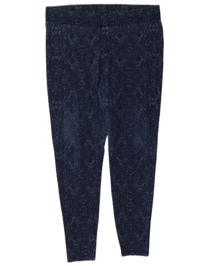 Marks & Spencer Dame Leggings UK 18 XL Blå Ikat