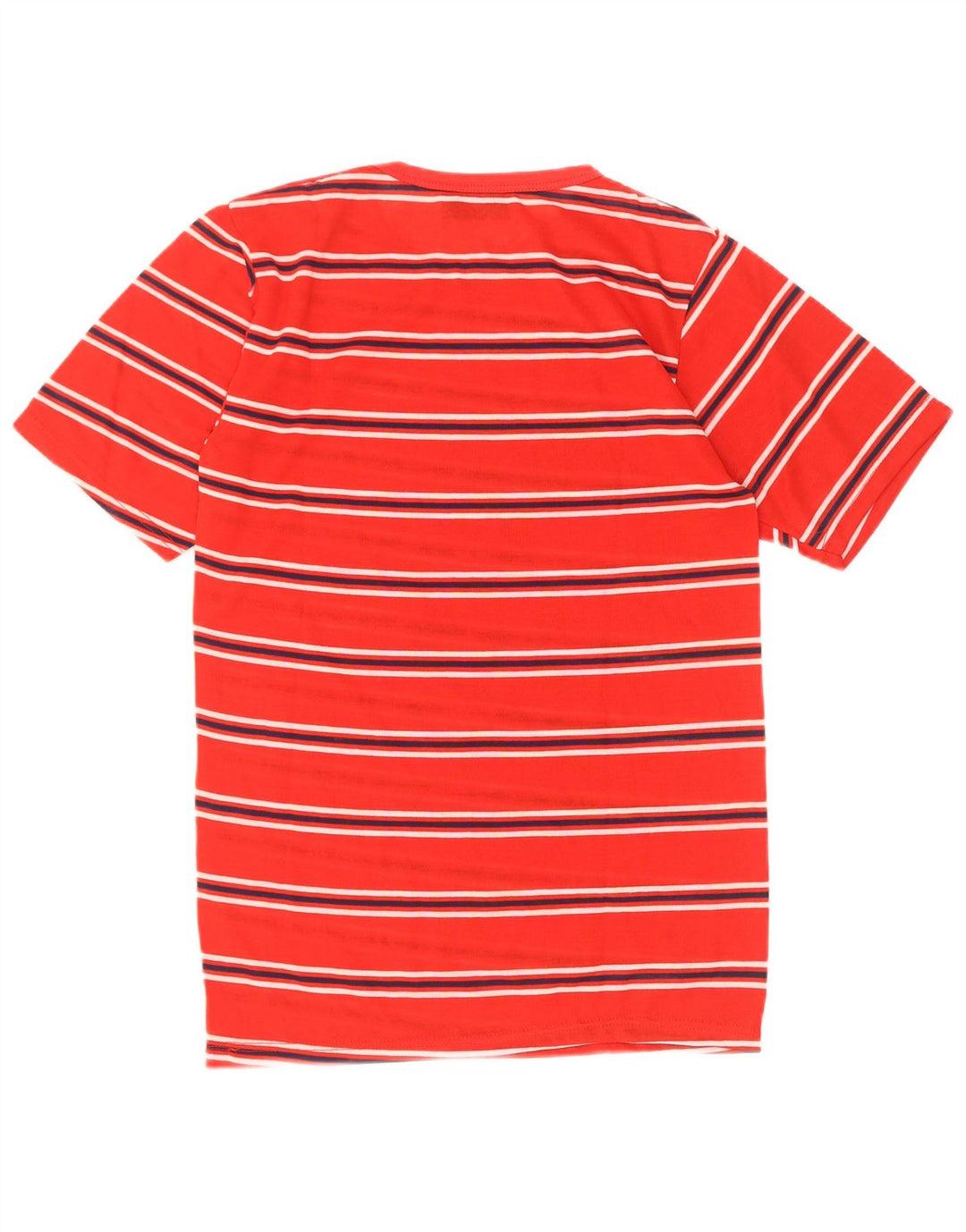 Vintage herre T-shirt top lille rød stribet akryl