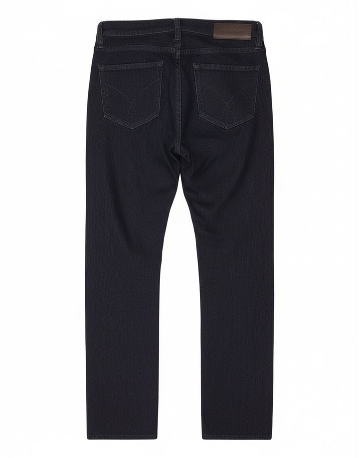 Calvin Klein Dame Straight Jeans W32 L27 Marineblå Bomuld