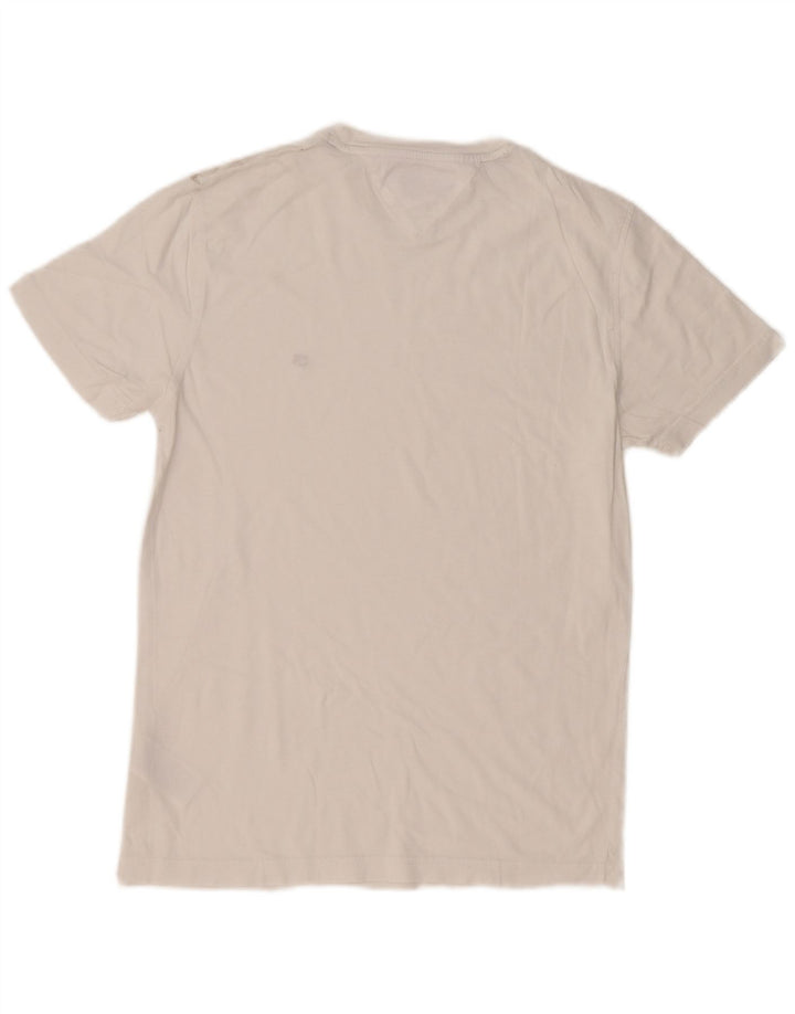 Tommy Hilfiger Herre T-Shirt Top Lille Hvid Bomuld