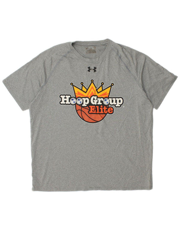 Under Armour Herre Grafisk T-Shirt Top Stor Grå