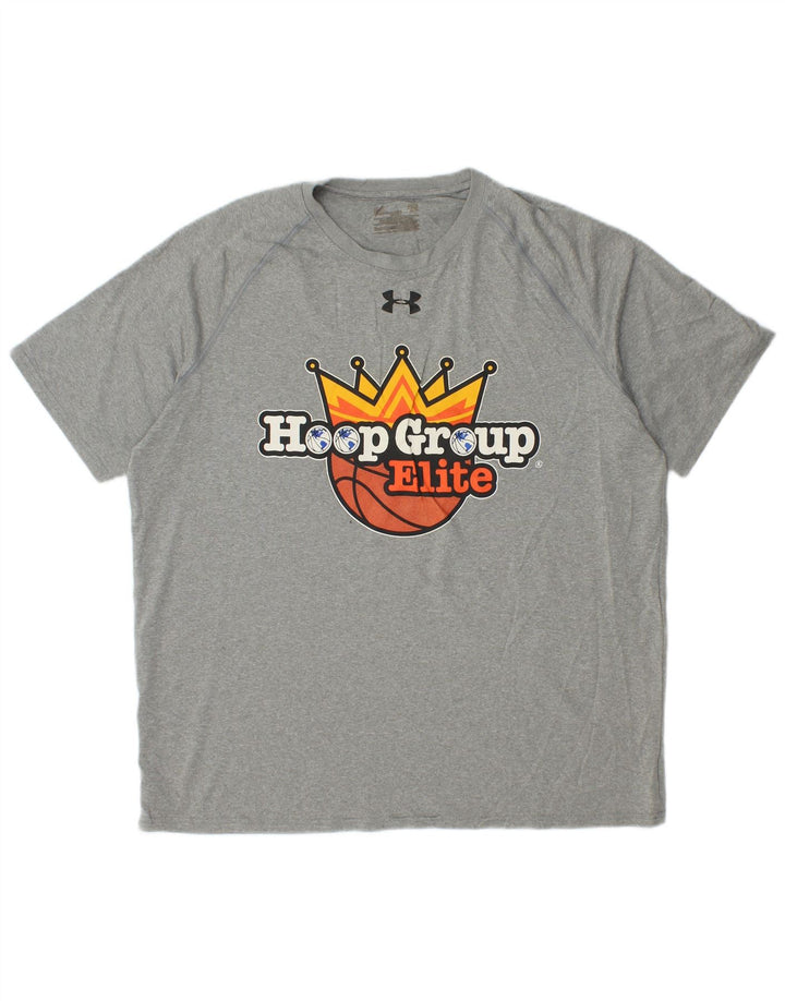Under Armour Herre Grafisk T-Shirt Top Stor Grå