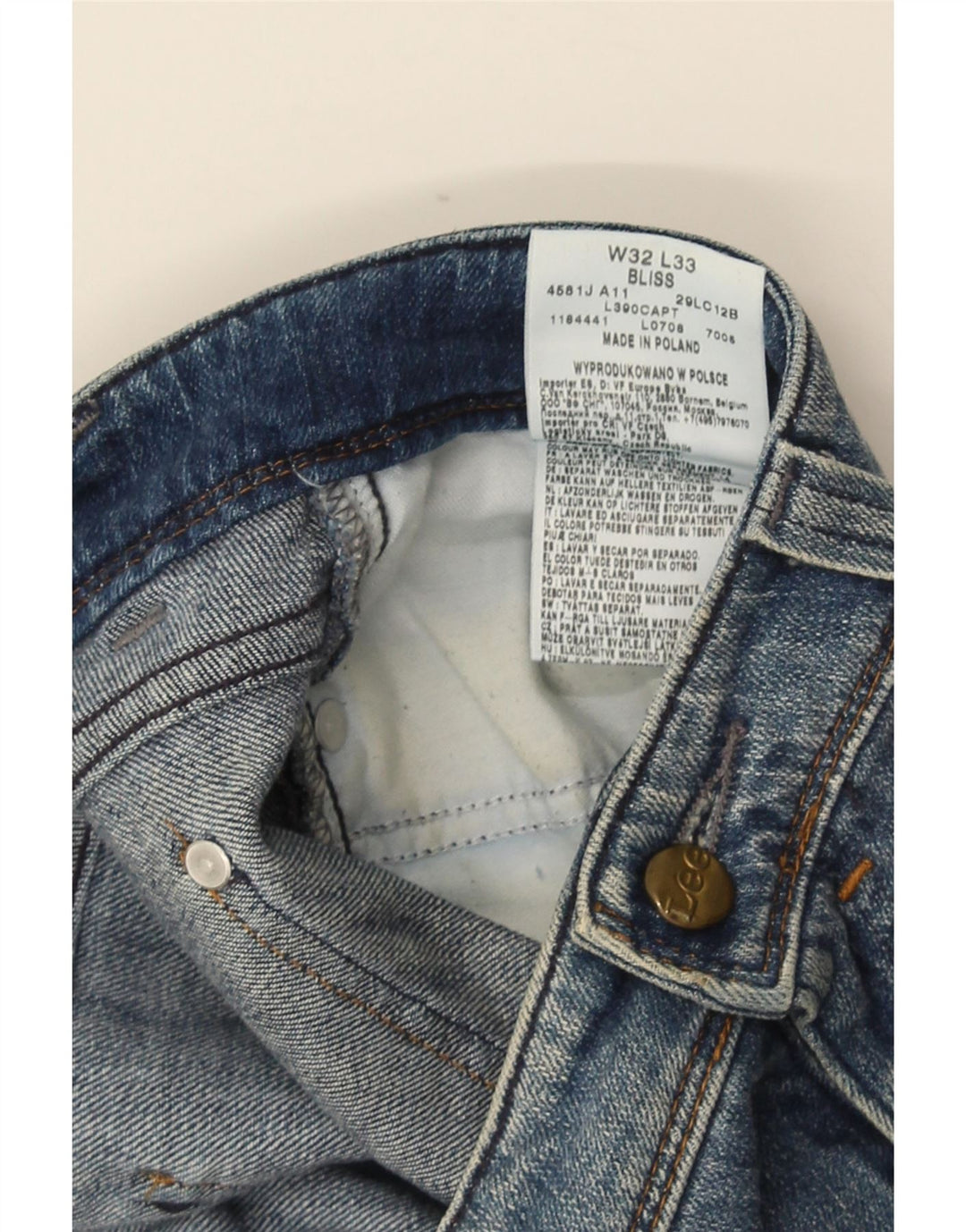 LEE Dame Bliss Bootcut Jeans W32 L33 Blå Bomuld
