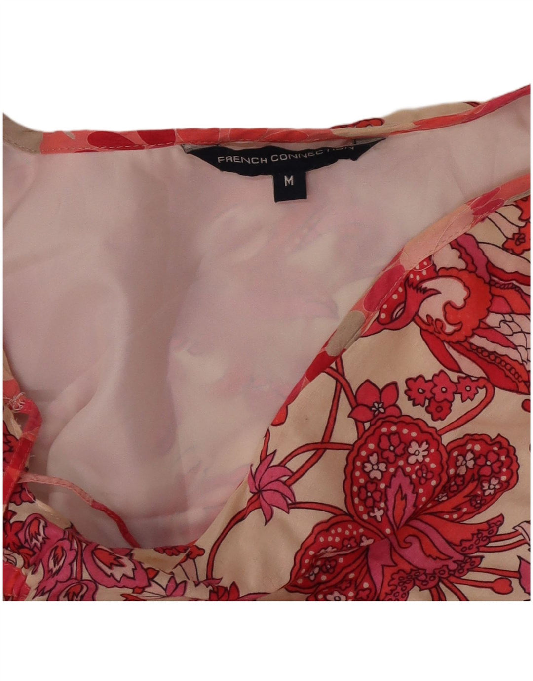 French Connection Womens Asymmetrisk Top UK 12 Medium Multicolored Floral