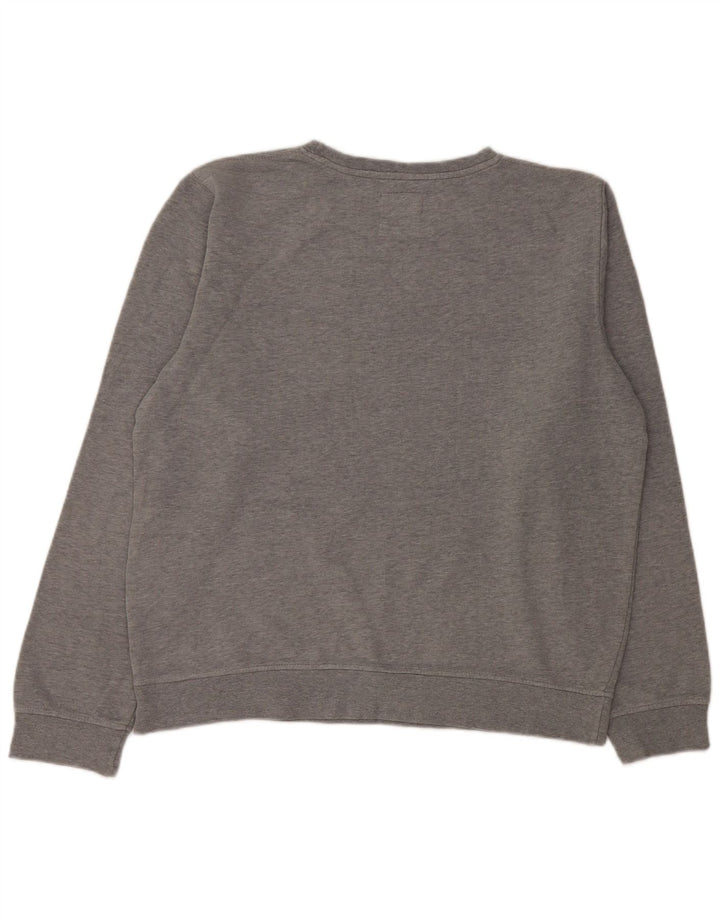 ELEMENT Grafisk sweatshirt til mænd, stor grå bomuld